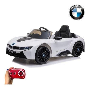 Imagem de Carrinho Elétrico Infantil Importway Bmw I8 Branco 12v Som Luz