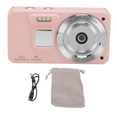 Imagem de Câmera digital 4K 64MP 18x Zoom AutoFocus Anti Shake HD Video Video Vlogging Câmera Compact Travel Camera para adolescente menino garota fotografia estudantil Aventura externa (Rosa)