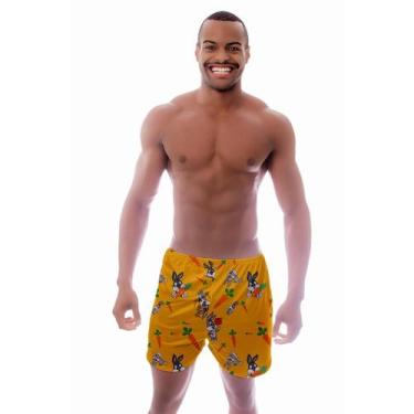 Imagem de Pijama samba canção pernalonga masculino personagens roupa de dormir -