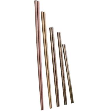 Imagem de Pauzinhos domésticos chineses simples e requintados resistentes ao calor de madeira de asa de frango quente - 25 cm por par.