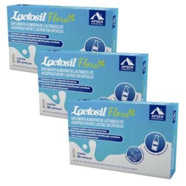 Imagem de Lactosil Flora (lactase + Probiótico) Kit 3cx C/30 Caps