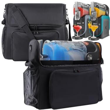 Imagem de Bolsa de armazenamento TUSIAS compatível com Ninja SLUSHi Frozen Drink & Slushie Machine Bolsa de transporte à prova de poeira para máquina Slushie FS300/FS299 bolsos extras para outros acessórios