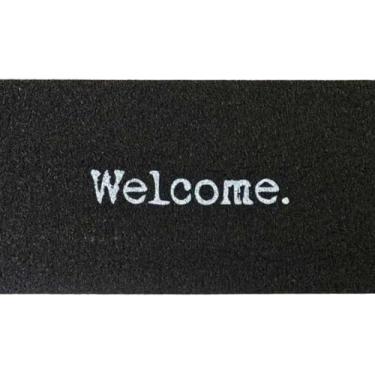 Imagem de Tapete Capacho Vinil Porta De Entrada Terral 40cm X 75cm (Welcome maquina de escrever)