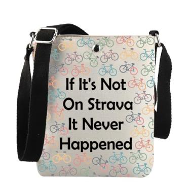 Imagem de Bike Rider Gift If It's Not On It Never Happened Bolsa tiracolo Presente para amantes de bicicleta, It Never Happened C Bag