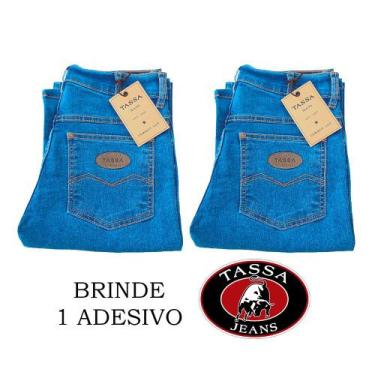 Imagem de Kit 2 calças tassa masculina cowboy cut + adesivo variações - Tassa Je