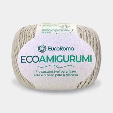 Imagem de Fio ecoamigurumi 254 mts 8/7 160gr cor 300 caqui euroroma - no-brand