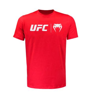 Imagem de Camiseta UFC Venum Classic - Red/Silver, Tamanho M