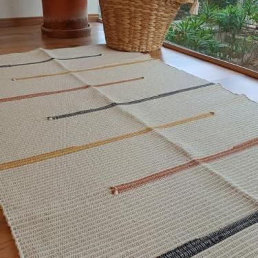 Imagem de Casa Coeva - Tapete Tear Artesanal Beira Cama Design 80X1,50