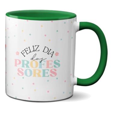 Imagem de Caneca Feliz Dia Dos Professores Xícara Criativa Frase (Verde)