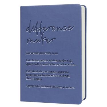 Imagem de Presente de assistente social, nunca subestime a diferença que você pode fazer caderno de couro inspirador presente de apreciação de trabalho social (D maker - roxo)