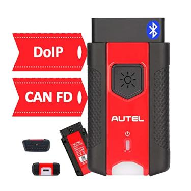 Imagem de Autel Conector MaxiVCI VCI200 OBDII, interface de comunicação de veículo Bluetooth, diagnóstico abrangente, DoIP CAN FD, funciona com BT508 BT608 BT609 ITS600 KM100 MS906Pro MS906Pro-TS MK906SPRO