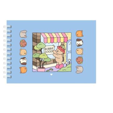 Imagem de Livro De Colorir Grande Capa Dura PREMIUM 30x22cm Espiral Com 1 Folha de Proteção Em Acetato Para Desenvolver a Criatividade Com 50 Ilustrações com Arte Para Crianças e Adultos