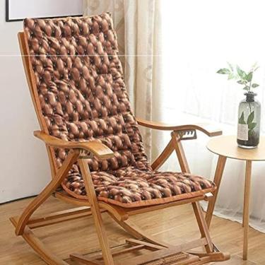 Imagem de Conjunto De Almofada Para Cadeira De Balanço Com Suporte De Pescoço Destacável, Almofada De Cadeira Confortável Com Laços Para Escritório Em Casa Interno Ao Ar Livre, Flowers Blooming, 48 * 120cm