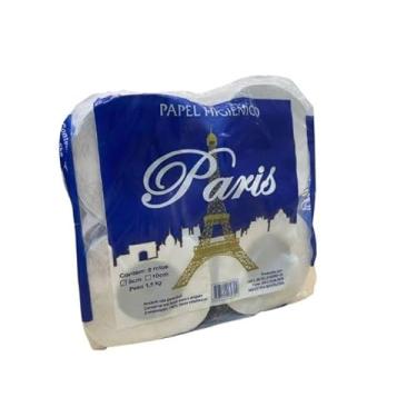 Imagem de Papel Higiênico Rolão 100% Celulose Paris com 8 Rolos