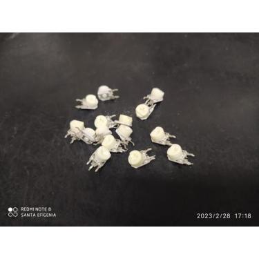 Imagem de 10x Trimpot Mini Vertical 10k 7mm Com Botão