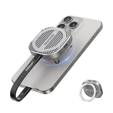 Imagem de QWIIZLAB Gabinete magnético para SSD NVMe 2230 com suporte, suporta iPhone 16/15 Pro Max, 10Gbps USB Tipo-C, carregamento PD de 100W, compatível com PCIe M.2 M-Key 2TB, capa de alumínio (SSD não