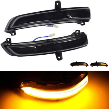 Imagem de Yoegerery Luz de seta LED dinâmica espelhada pisca-pisca sequencial repetidor para Nissan Teana J32 2008 Maxima 2010 2012 (amarelo)