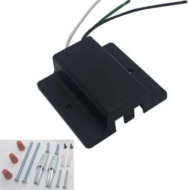 Imagem de Conector de dossel flutuante de trilho H para trilho de trilho tipo H de circuito único, acessórios de luminárias de trilho de 3 fios (preto)