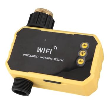 Imagem de Fafeicy Timer de Aspersão Solar, Controlador de Irrigação Automática Wi-Fi Com Sensor de Chuva, 0,3-8 Kg de Pressão água 3/4in Frea para a Rega do Jardim Villa Varanda