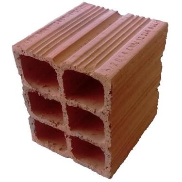 Imagem de Meio Bloco Cerâmico para Baiano 11,5x14x12cm - SAFIRA