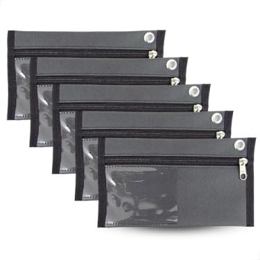 Imagem de 5 Malotes Sangria Caixa A6 Loja Contabilidade Dinheiro 20x12 cm Cor: Cinza