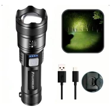 Imagem de Lanterna P50 T9 Mais Forte Do Mundo Potente Sitio Faz