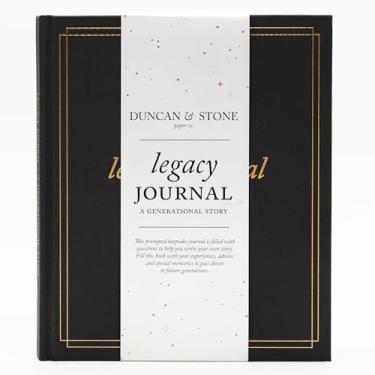 Imagem de DUNCAN & STONE PAPER CO. Grandparents Legacy Journal (carvão, 85 páginas) - Diário de memória para pais e avós - Livro de lembrança dos avós - presentes para avós