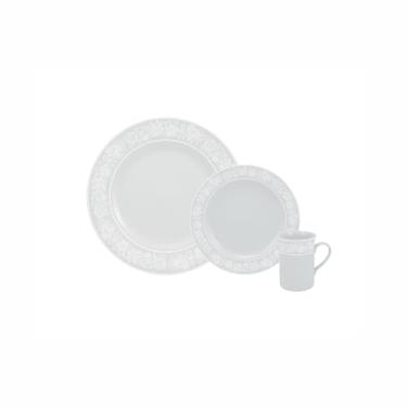 Imagem de Serviço de 18 Peças com Caneca em Porcelana, Decoração Noiva, Porcelana Schmidt