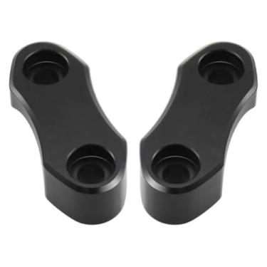 Imagem de BYYINGSUS Kits de braçadeira superior para guidão de motocicleta compatíveis com Sportster 883 Softail Dyna Street Bob FXD Wide Glide Night Train Low Rider (preto)