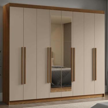 Imagem de Guarda-roupa Casal 8 Portas Batentes com Espelho Venus Madesa R