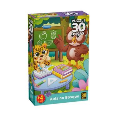 Imagem de Quebra cabeça 30 peças aula no bosque - grow 04535