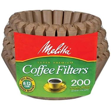 Imagem de Melitta 62957 8 a 12 xícaras, filtros de café de cesta marrom natural, 200 unidades (pacote com 4), Brown for 8-12 Cup, 200 Count (Pack of 2), 2