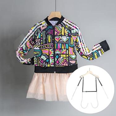 Imagem de Cabides de exibição em forma de corpo infantil manequim com ranhuras de ombro, cabides ajustáveis para guarda-roupa/estúdio fotográfico, manequim de fotografia infantil