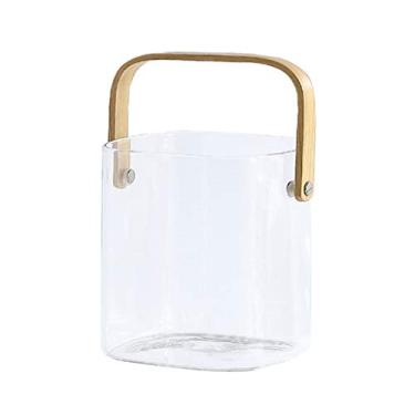 Imagem de FTOQWZXV Balde de gelo balde de gelo balde de armazenamento balde de gelo transparente balde de cerveja champanhe adequado para bar de família, festas, bebidas, refrigerador/balde de cerveja