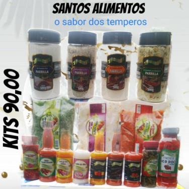 Imagem de sal parrila,sal grosso temperado, molhos pimentas - Algo mais