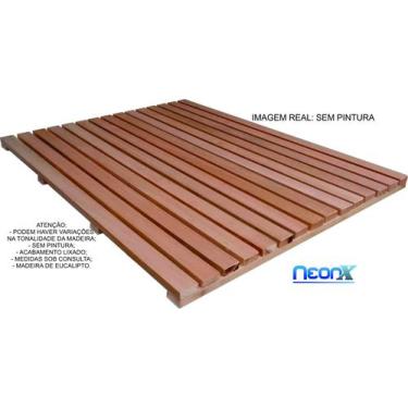 Imagem de Deck De Madeira Piscina Box Banheiro Capacho 130x80 cm NeonX, SEM PINT