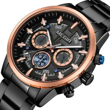 Imagem de Relógio de Pulso Masculino MEGIR 2227 À Prova D'Água