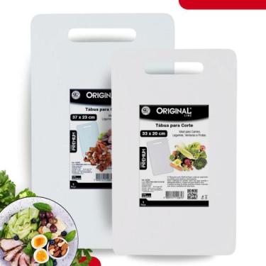 Imagem de Kit Tabua de Corte para Carne Vegetais Churrasco Cozinha Original Line