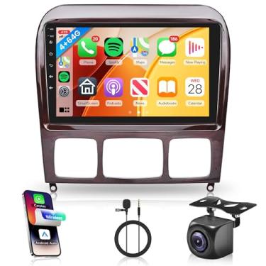 Imagem de Rádio automotivo 4G + 64G para Mercedes Benz S Class W220 S280 S320 S350 S400 S430 S500 S600 AMG 1998-2005, Rimoody Car Stereo Wireless Carplay Android Auto 22.6 cm Touchscreen GPS - WiFi Mirror Link