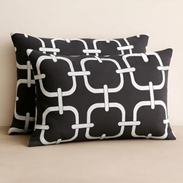 Imagem de Kit 2 Fronhas Avulsas Estampadas Para Travesseiro Malha 100% Algodão Toque Macio Com Zíper Hotel Pousada (Modelo 11, 70x40 cm)