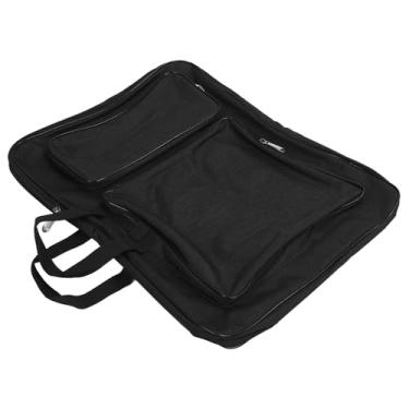 Imagem de Tnfeeon Bolsa de Portfólio de Arte à Prova d'água Com Alças Ajustáveis, Grande Capacidade para Materiais de Arte Infantis, Perfeita para Esboços Ao Ar Livre e Projetos Escolares (Preto)