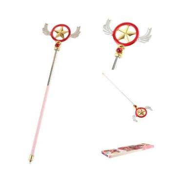 Imagem de Varinha Mágica De Cosplay Sakura Kinomoto Modelo De Liga De Zinco Brdw