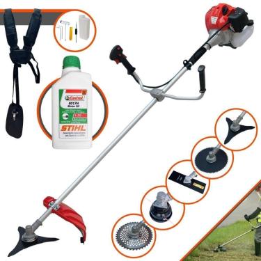 Imagem de Roçadeira Anmax Cg520p Com 5 Opções De Cortes + Óleo Stihl