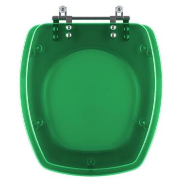 Imagem de Assento Sanitário Poliester Thema Verde Transparente Para Vaso Incepa