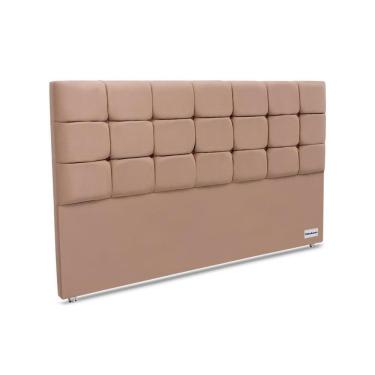 Imagem de Cabeceira Cama Box Estofada King 195 Piave Linho Linho Bege - Ortobom
