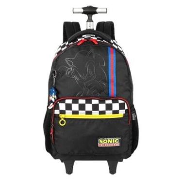 Imagem de MOCHILA SONIC LUXCEL C/RODAS INFANTIL MENINO MC49822SO-Masculino