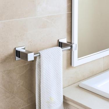 Imagem de Porta Toalha de Rosto Toalheiro 20cm para Banheiro Inox 304 - Qred4004-20