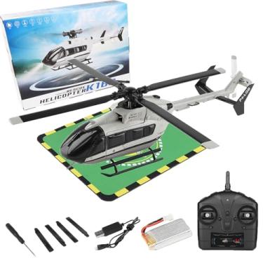 Imagem de Hylukon WLtoys K160 4CH RC Helicopter, 6-Axis Gyro Aileronless Helicopter with Altitude Hold, One Key Take Off and Landing, 2.4GHz Remote Control Aircraft for Adults Beginners