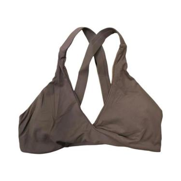 Imagem de Sutiã Esportivo Feminino Com Almofada Torcida De Baixo Impacto, Top De