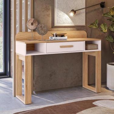 Imagem de Aparador Funcional com Gaveta Moderno - Nicioli, Off White/off White/f